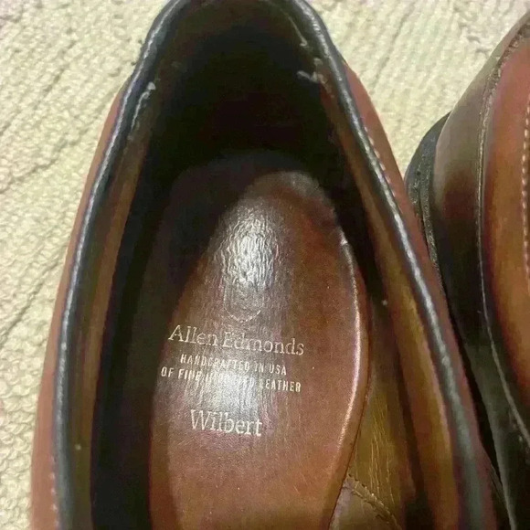 Allen Edmonds Leather Wilbert Moc Toe Oxford Classic Professional size 10 Prep - Picture 15 of 16